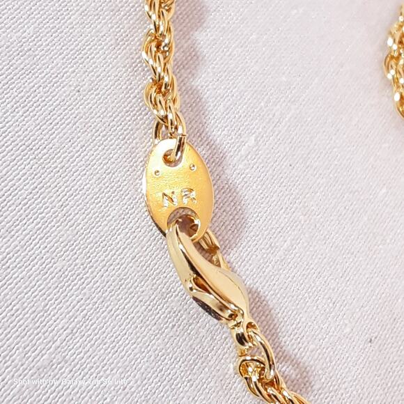 Ornate Mystery Locket Necklace Gold Tone Opera Length - Picture 6 of 14